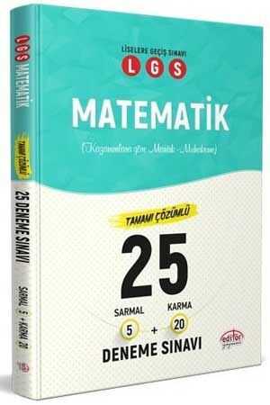 Editör LGS Matematik 25 Deneme Editör Yayınları