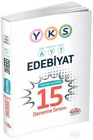 Editör YKS AYT Edebiyat 15 Deneme Çözümlü Editör Yayınları
