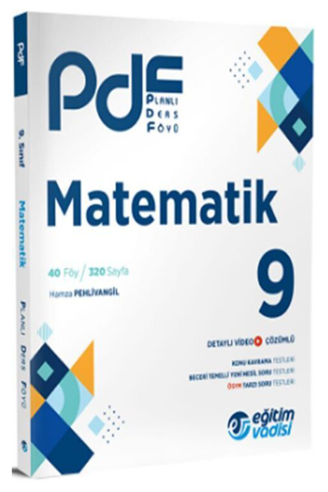 9. Sınıf Matematik PDF Planlı Ders Föyü Eğitim Vadisi Yayınları