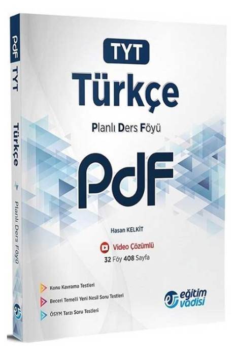 Eğitim Vadisi TYT Türkçe Güncel PDF Planlı Ders Föyü Eğitim Vadisi Yayınları