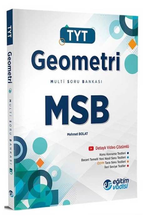 Eğitim Vadisi YKS TYT Geometri MSB Multi Soru Bankası Video Çözümlü Eğitim Vadisi Yayınları
