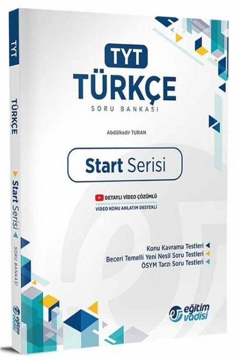 Eğitim Vadisi YKS TYT Türkçe Start Soru Bankası Eğitim Vadisi Yayınları