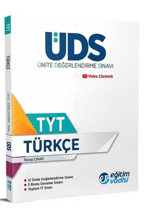 Eğitim Vadisi YKS TYT Türkçe ÜDS Ünite Değerlendirme Sınavı Eğitim Vadisi Yayınları