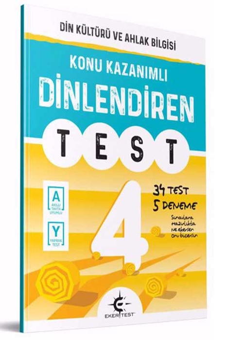 Eker Test 4. Sınıf Din Kültürü ve Ahlak Bilgisi Dinlendiren Test Eker Test Yayınları