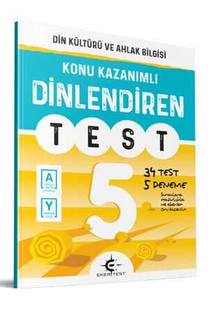Eker Test 5. Sınıf Din Kültürü Ve Ahlak Bilgisi Konu Anlatımlı Dinlendiren Test Eker Test Yayınları