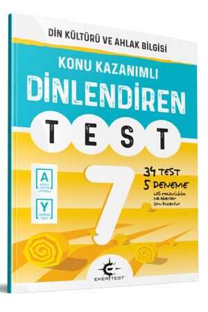 Eker Test 7. Sınıf Din Kültürü ve Ahlak Bilgisi Dinlendiren Test Eker Test Yayınları
