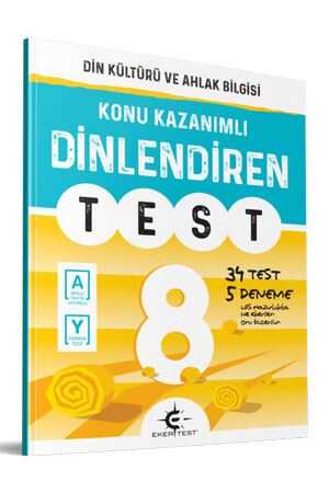 Eker Test 8. Sınıf Din Kültürü ve Ahlak Bilgisi Dinlendiren Test Eker Test Yayınları