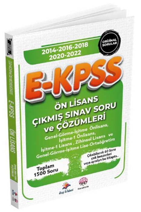 EKPSS Ön Lisans Son 5 Sınav Çıkmış Sorular Çözümlü Dizgi Kitap Yayınları