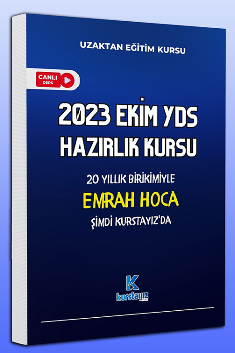 Emrah ŞAVRAN Yönetiminde 2023 Sonhabar YDS Hazırlık Kursu Kurstayız.Com