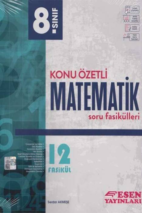 Esen 8. Sınıf Matematik Konu Özetli Soru Fasikülleri Esen Yayınları