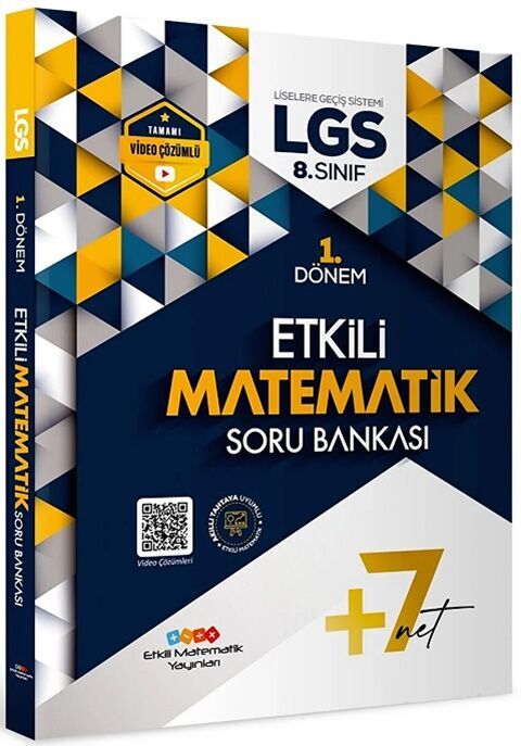 Etkili Matematik Yayınları 8. Sınıf LGS Matematik 1. Dönem Soru Bankası