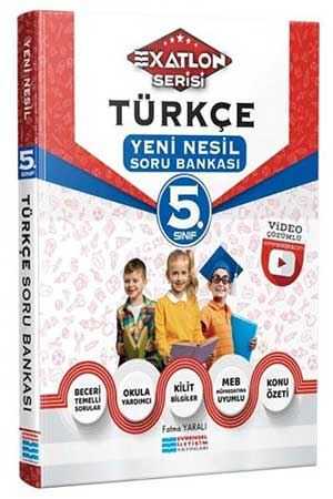 Evrensel İletişim 5. Sınıf Türkçe Video Çözümlü Soru Bankası (Exatlon Serisi) Evrensel İletişim Yayınları