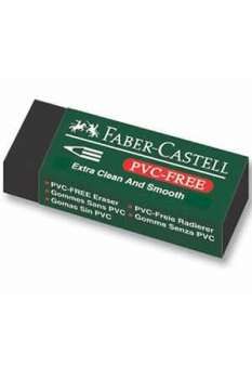 Faber Castell Bandrollü Pvc-Free Siyah Silgi (Büyük) - Thumbnail