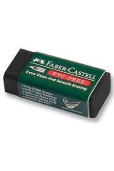 Faber Castell Bandrollü Pvc-Free Siyah Silgi (Küçük) - Thumbnail