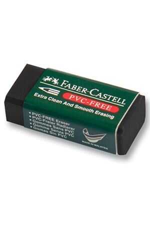 Faber Castell Bandrollü Pvc-Free Siyah Silgi (Küçük)