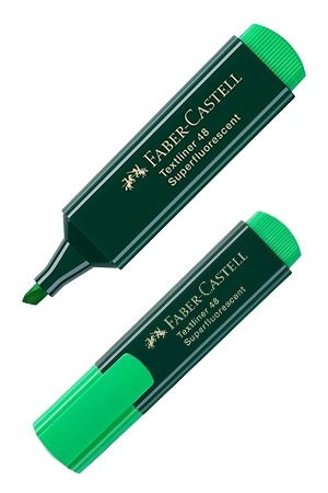 Faber Castell Textliner 48 Süperfloresan Fosforlu Kalem Yeşil