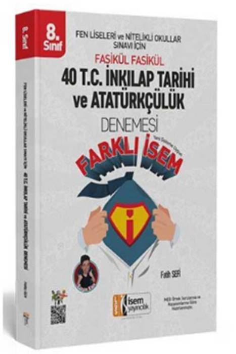 Farklı İsem LGS 8. Sınıf T.C İnkılap Tarihi ve Atatürkçülük 40 Deneme İsem Yayıncılık