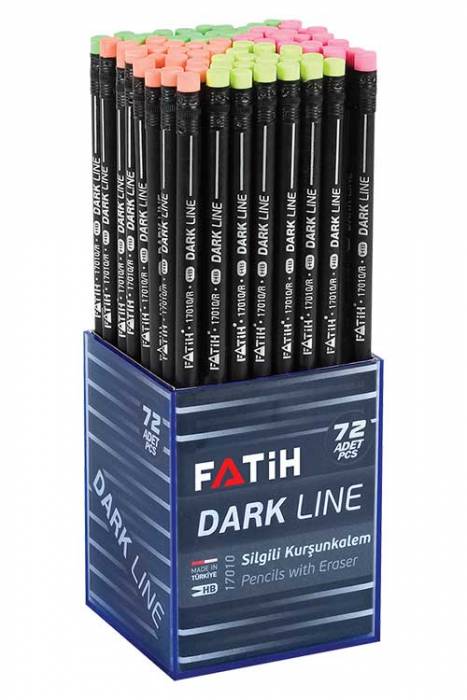 Fatih Dark Line 17010 HB Latalı Silgili Kurşun Kalem