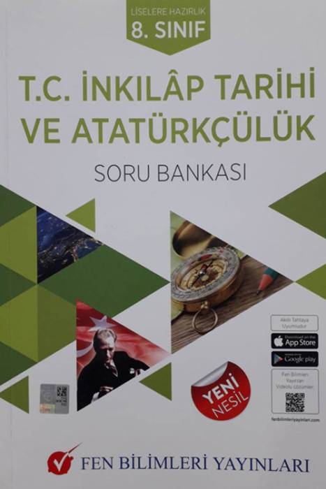 8.Sınıf T.C. İnkılap Tarihi ve Atatürkçülük Soru Bankası Fen Bilimleri Yayınları