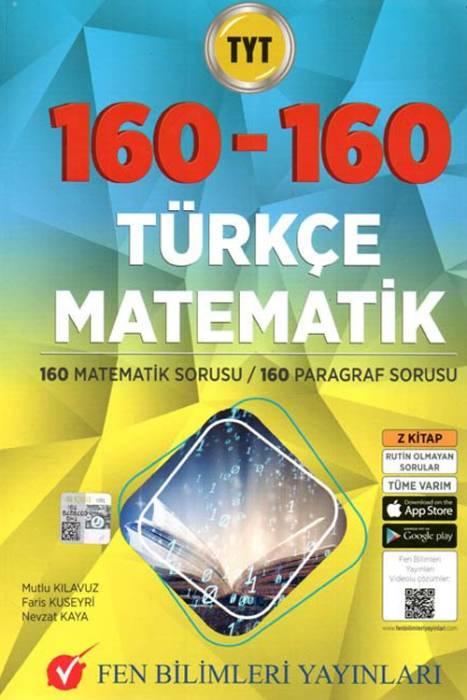 Fen Bilimleri TYT 160 Matematik 160 Türkçe Soru Bankası Fen Bilimleri Yayınları