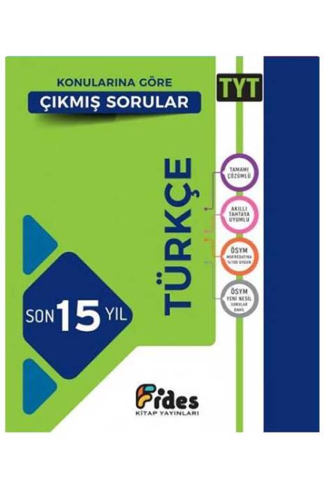 Fides TYT Türkçe Son 15 Yıl Konularına Göre Çıkmış Sorular Fides Yayınları