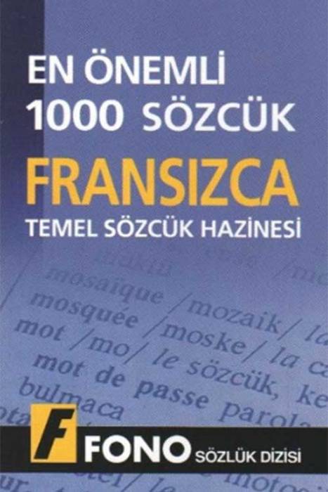 Fono Fransızca En Önemli 1000 Sözcük Kitabı Fono Yayınları