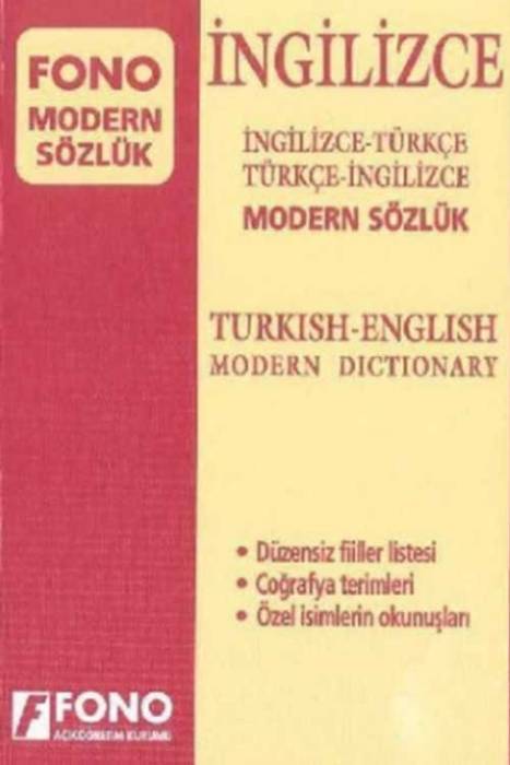 Fono İng-Tür/Tür-İng Modern Sözlük Fono Yayınları