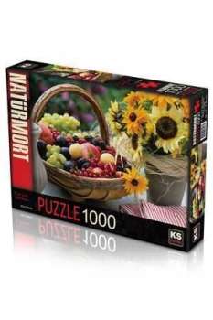 Fruit and Sunflower 1000 Parça Puzzle 11227 KS Games - Thumbnail