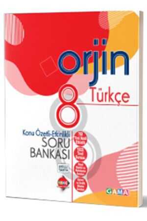 Gama Orjin 8 Türkçe Konu Özetli Etkinlikli Soru Bankası Gama Yayınları