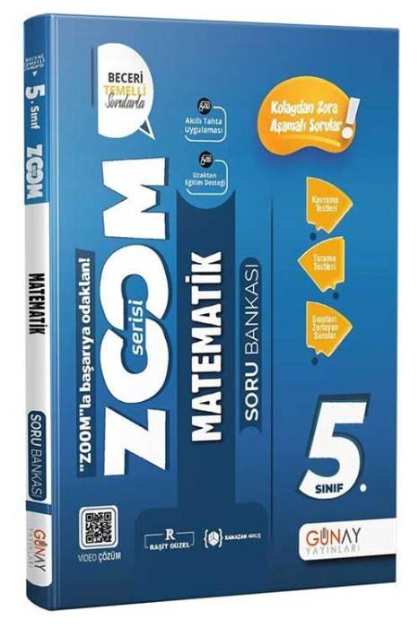 Günay 5. Sınıf Matematik Yeni Zoom Soru Bankası Günay Yayınları