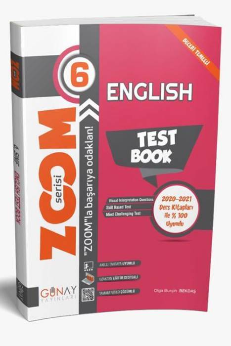 Günay 6. Sınıf İngilizce English Test Book Zoom Serisi Soru Bankası Günay Yayınları