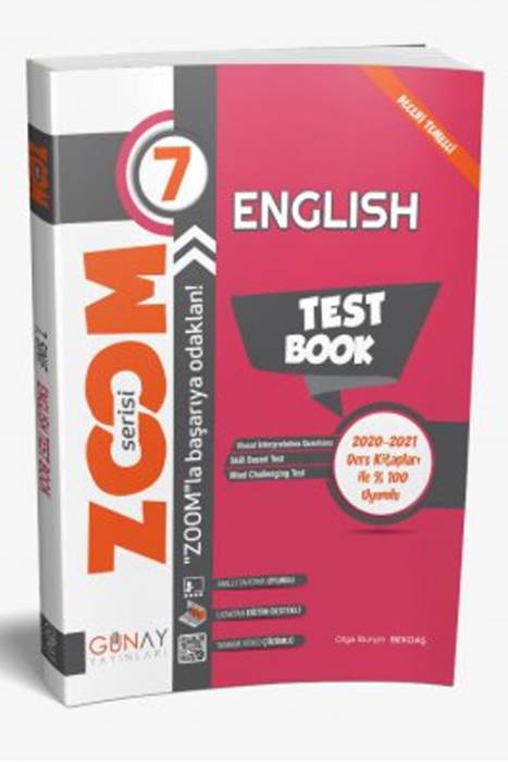 Günay 7. Sınıf Zoom Serisi İngilizce Soru Bankası Günay Yayınları