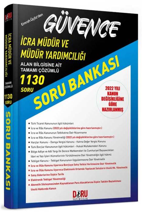 Güvence İcra Müdürlüğü Soru Bankası Doru Yayınları