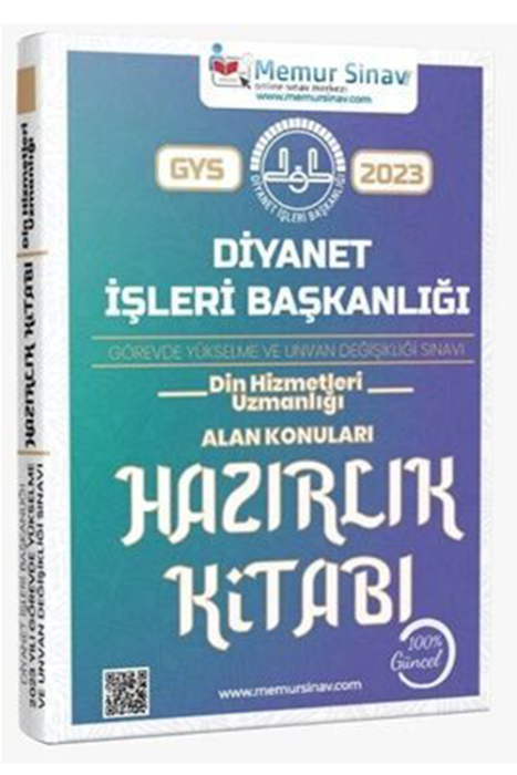 GYS Diyanet Başkanlığı Din Hizmetleri Uzmanlığı Alan Konuları Hazırlık Kitabı Memur Sınav Yayınları