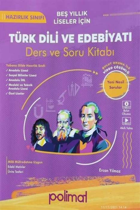 Hazırlık Sınıfı Türk Dili ve Edebiyatı Soru Kitabı Polimat Yayınları