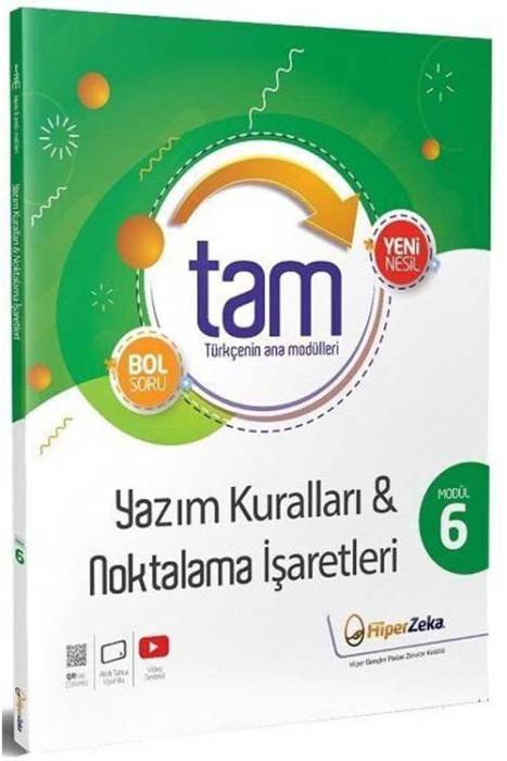 Hiper Zeka 8. Sınıf TAM Türkçe'nin Ana Modülleri 6 Yazım Kuralları ve Noktalama İşaretleri