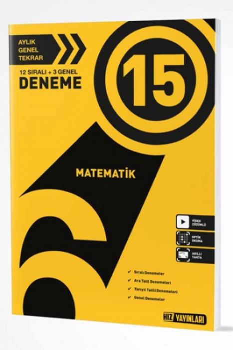 Hız 6. Sınıf Matematik 15'Li Deneme Hız Yayınları