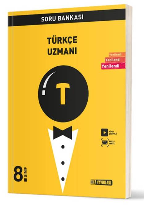 8. Sınıf Türkçe Uzmanı Soru Bankası Video Çözümlü Hız Yayınları