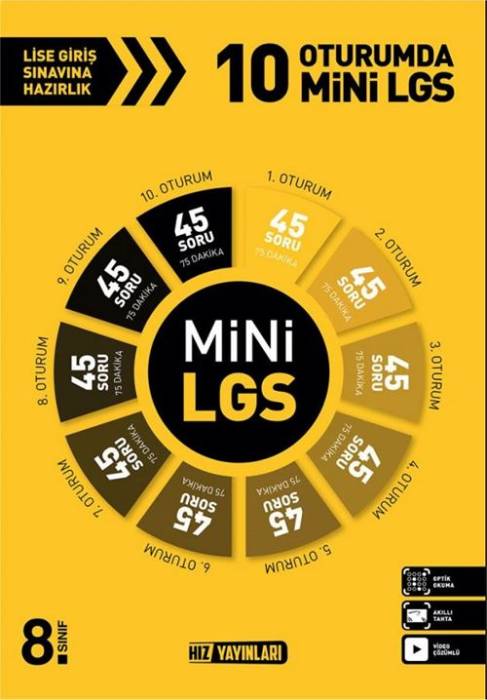 Hız Yayınları 8. Sınıf LGS 10 Oturumda Mini LGS Hız Yayınları