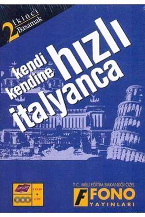 Hızlı İtalyanca 2.Basamak Seti (2 Kitap 3 CD) - Kutulu Fono Yayınları