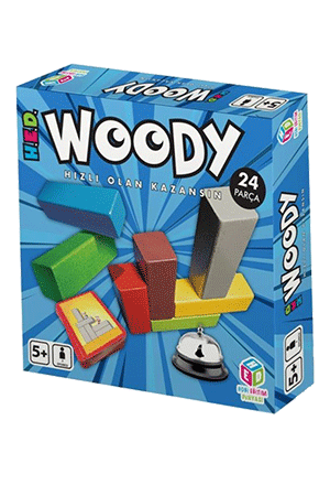 Hobi Eğitim Dünyası Woody Ahşap Bloklar Kutulu Oyun