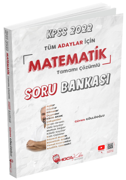 Hoca Kafası 2022 KPSS Matematik Soru Bankası Çözümlü - Güven Göllüoğlu Hoca Kafası Yayınları