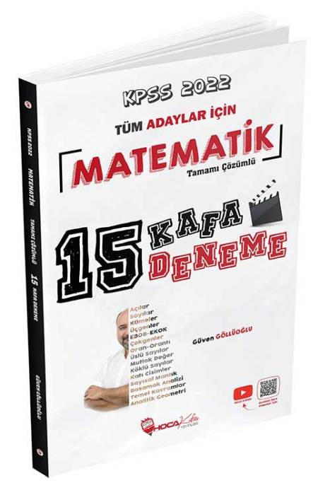 Hoca Kafası 2022 KPSS Matematik 15 Deneme Tamamı Çözümlü Hoca Kafası Yayınları