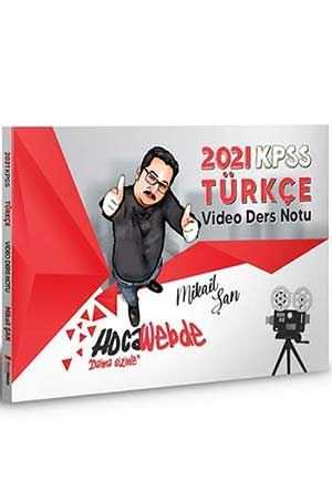 Hocawebde 2021 KPSS Türkçe Video Ders Notu Hocawebde Yayınları