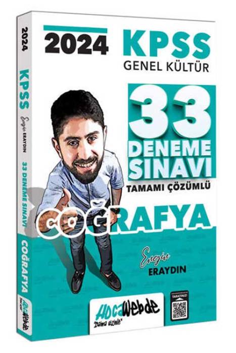 2024 KPSS Genel Kültür Coğrafya Tamamı Çözümlü 33 Deneme Sınavı HocaWebde Yayınları