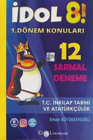 İdol 8. Sınıf LGS T.C. İnkılap Tarihi ve Atatürkçülük 12 Sarmal Deneme İdol Yayınları