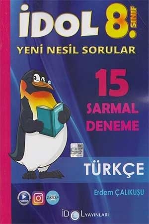 İdol 8. Sınıf LGS Türkçe 15 Sarmal Deneme İdol Yayınları