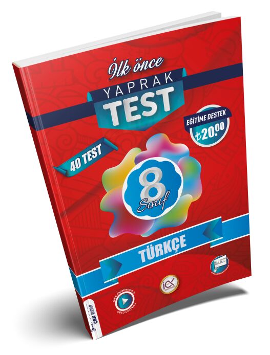 İlk Önce 8. Sınıf Türkçe Yaprak Test İlk Önce Yayınları