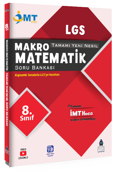 İMT Hoca 8. Sınıf LGS Matematik Makro Soru Bankası Video Çözümlü İMT Hoca Yayınları