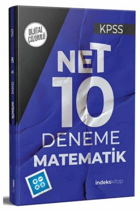 İndeks Kitap 2023 KPSS Matematik Net 10 Deneme Dijital Çözümlü İndeks Kitap Yayıncılık